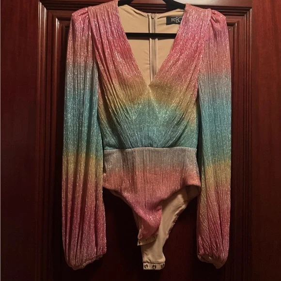 Patbo Prism Plunging Bodysuit Size S - Picture 4 of 6